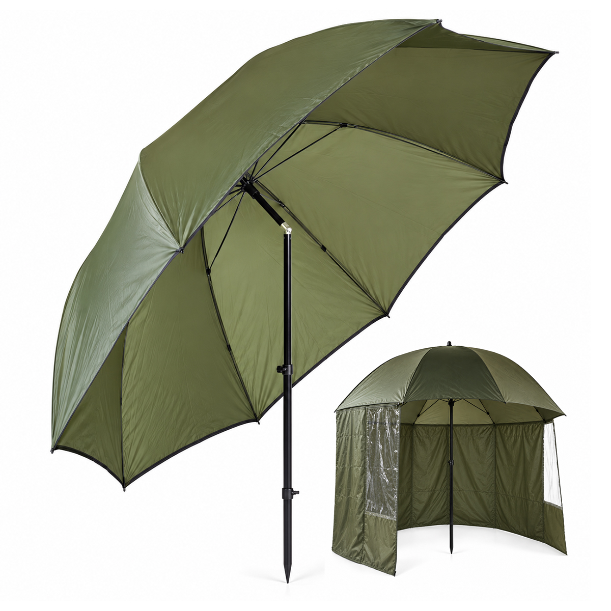 Traxis  Vis Paraplu met Aanritstent - diameter 2.20m - Paraplu - Windscherm