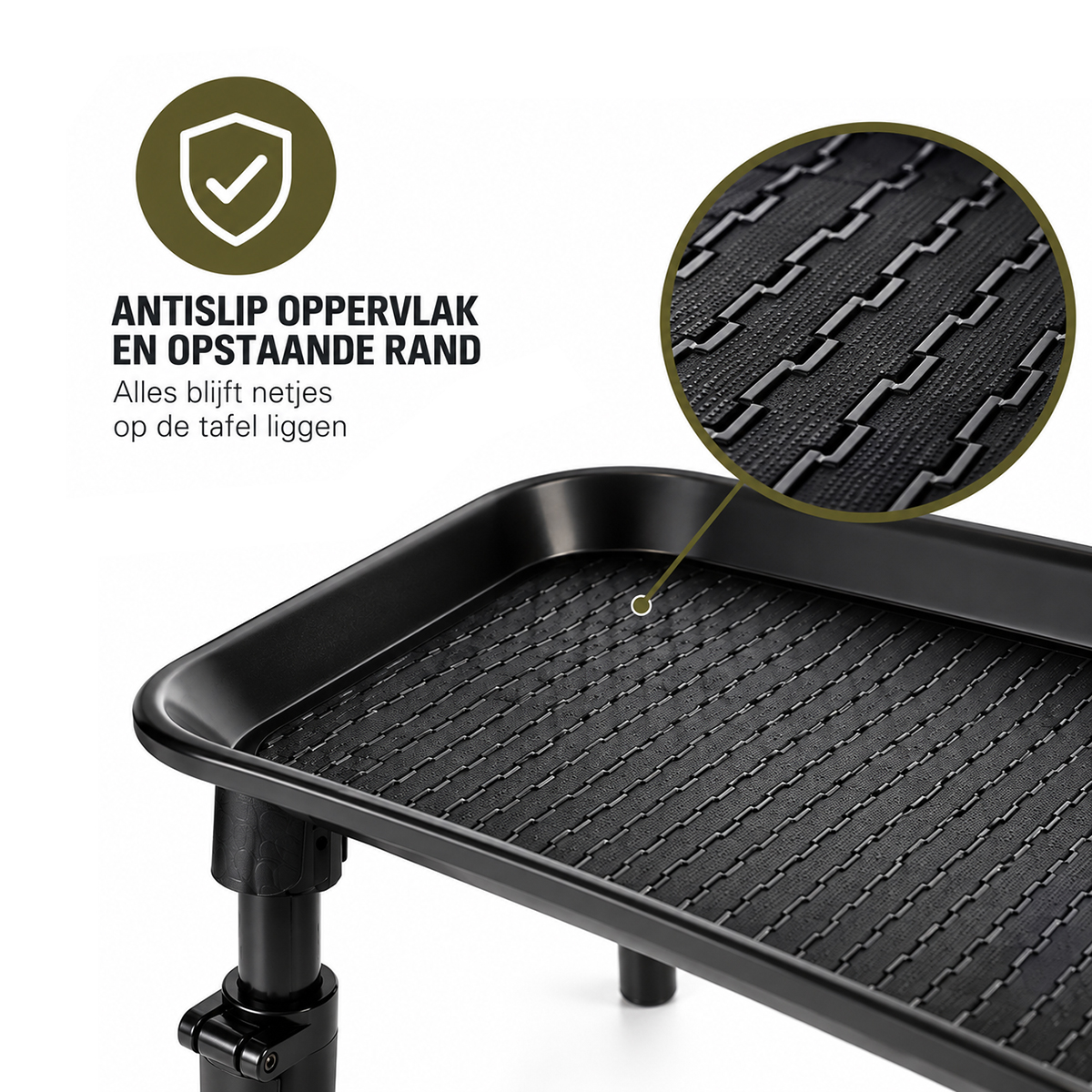 X2 Bivvy Table - Bivvytafel - Camping Tafel - Opvouwbaar - 35x25x20cm - Zwart