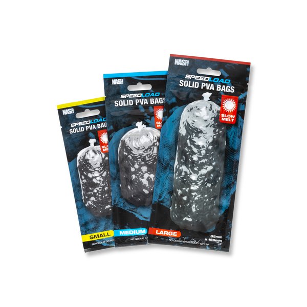 Nash - Speedload - Solid PVA Bags - Slow Melt - Large