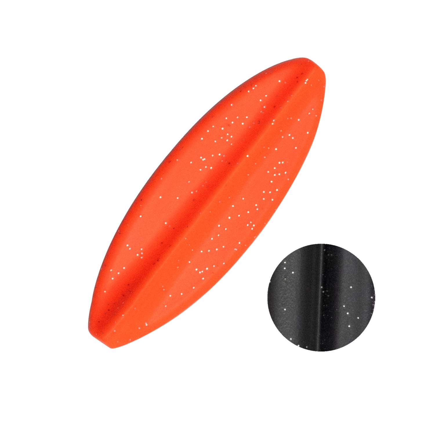 Troutlook - Hurricane - Inline Spoon - 4cm - 3,5gr - Black/Orange UV