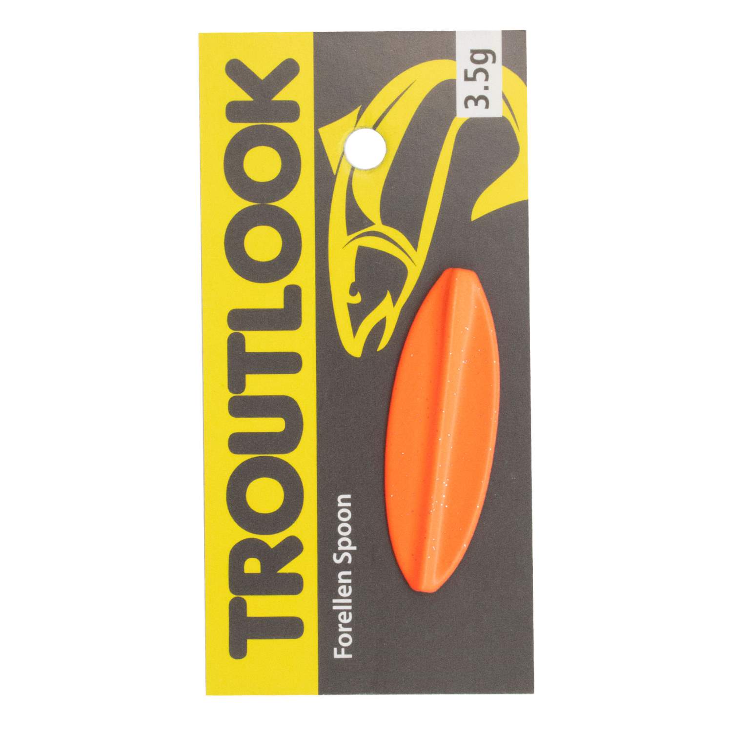 Troutlook - Hurricane - Inline Spoon - 4cm - 3,5gr - Black/Orange UV