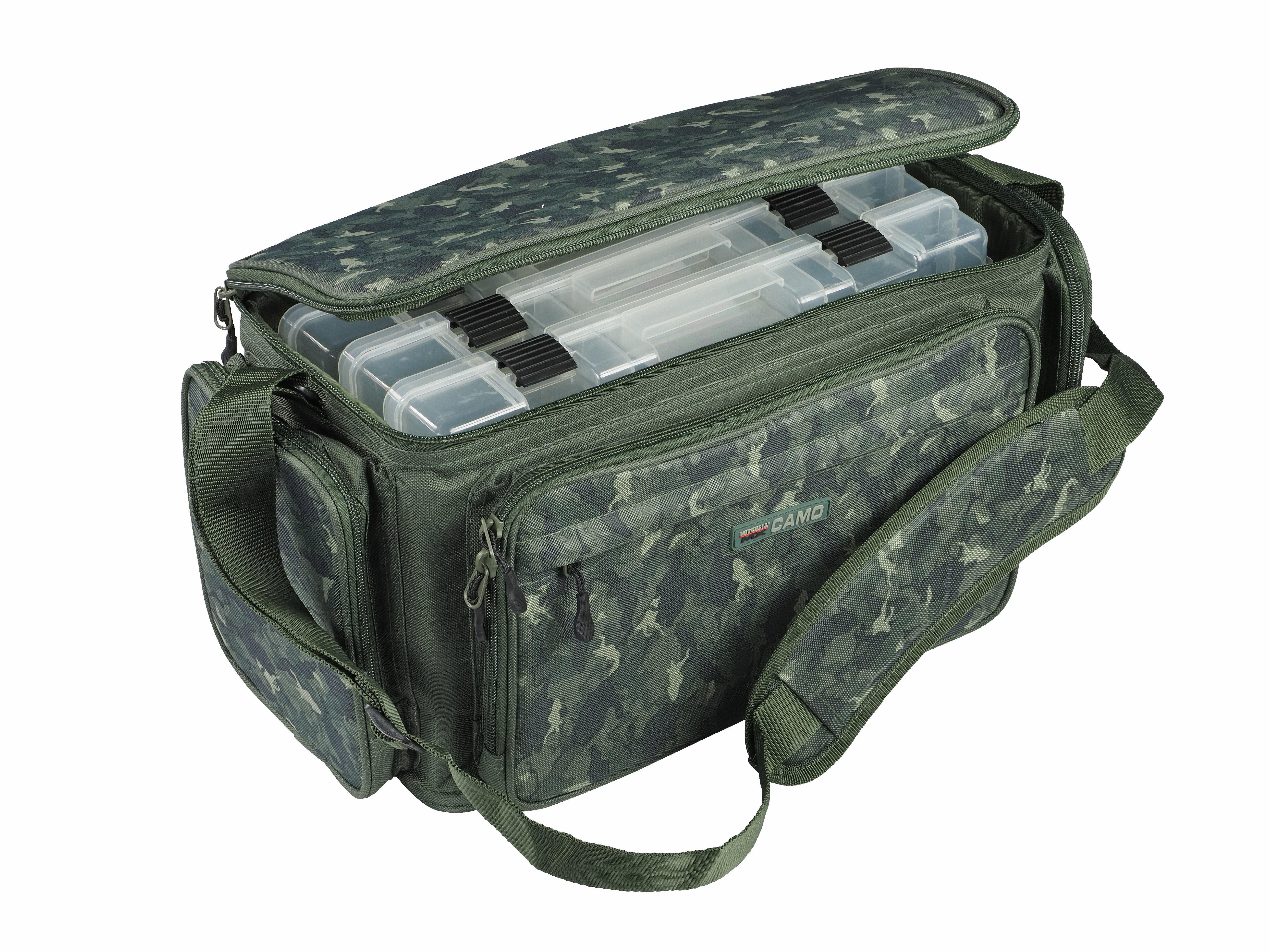 Mitchel MX Camo Stacker Bag M plus 3 Boxen - Medium Tas - incl. 3x Tacklebox 21x22x14cm - Vistas