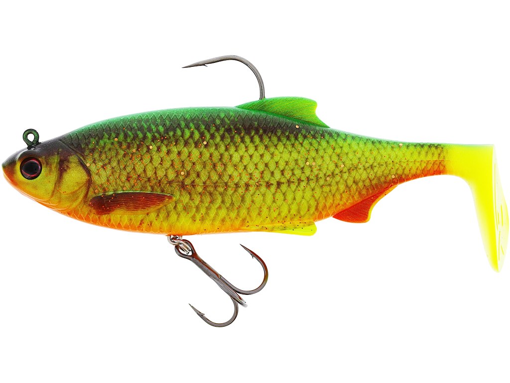 Westin - Ricky The Roach Shadtail R2F - 14Cm 57g - Firetiger Rudd - 1Pc - Sinking