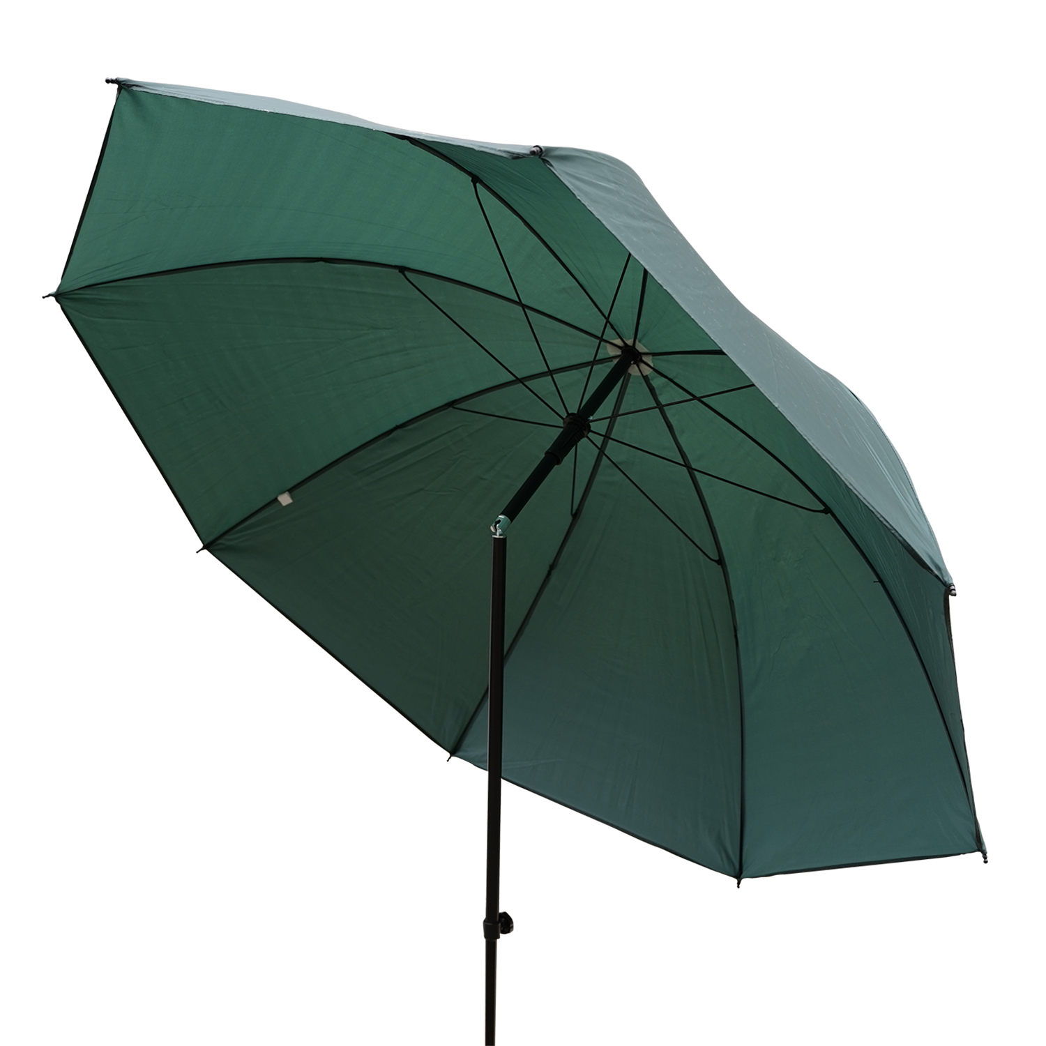 Eurocatch Visparaplu - 2,00m met knik 190D Polyester - Groen - Umbrella - Paraplu