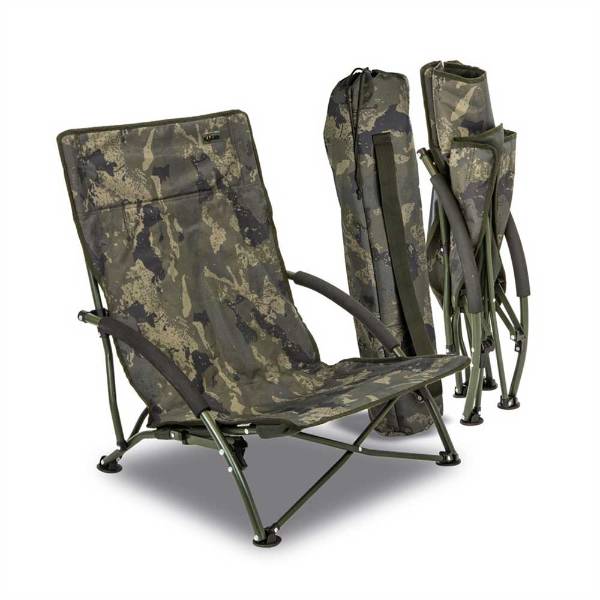 Solar Undercover Camouflage faltbarer Sessel niedrig | Klappbarer Stuhl