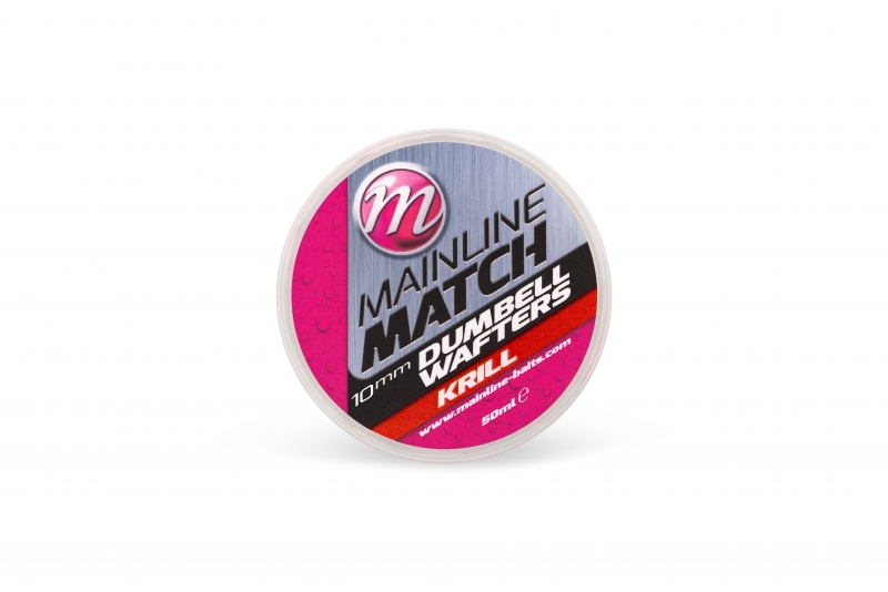 Mainline Match Dumbell Wafters 10 mm - Red Krill 