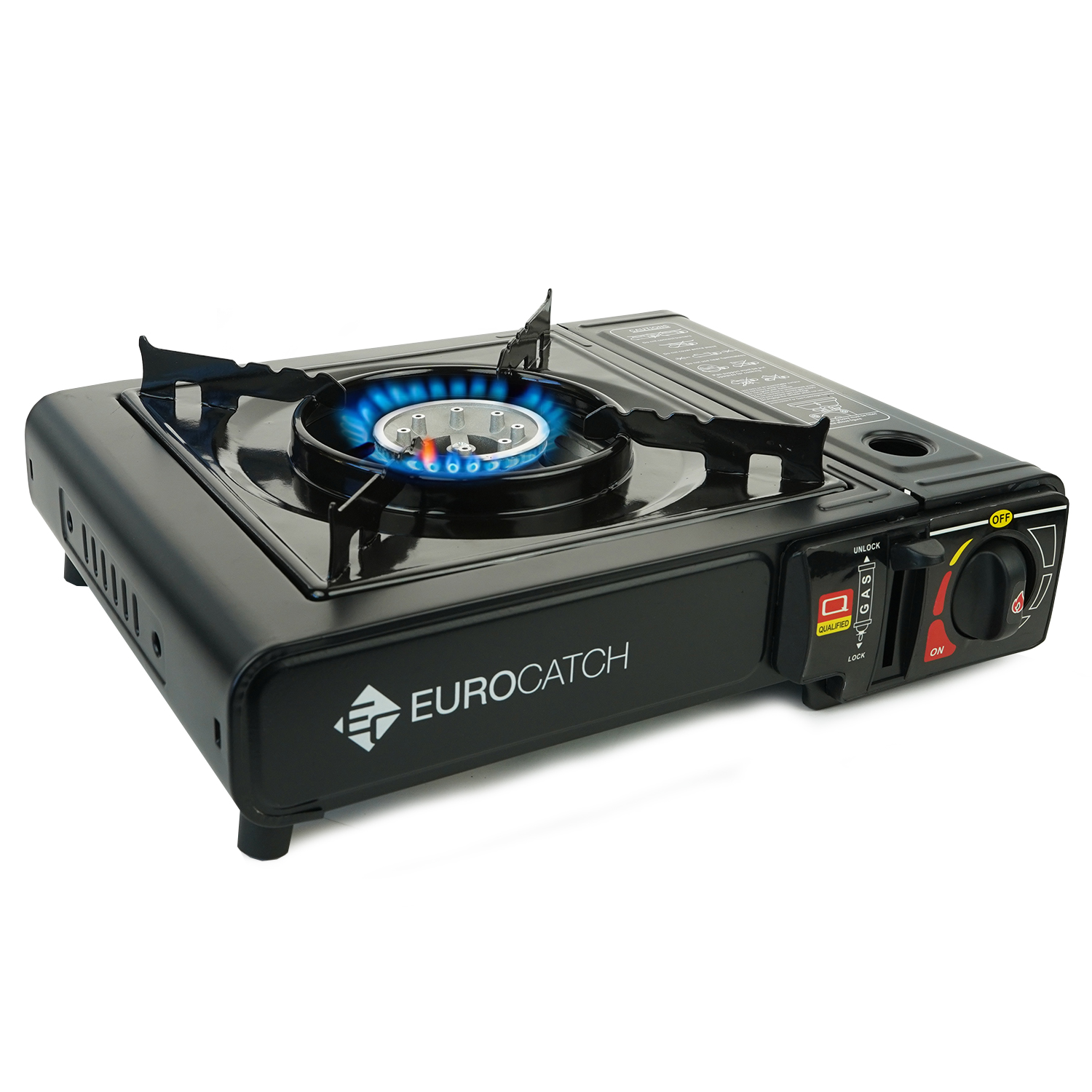 Eurocatch Outdoor - Kooktoestel op Gas - Gas Stove - Camping Kooktoestel - Gaspit - Gasfornuis - Gasstel - Cooker - Draagkoffer