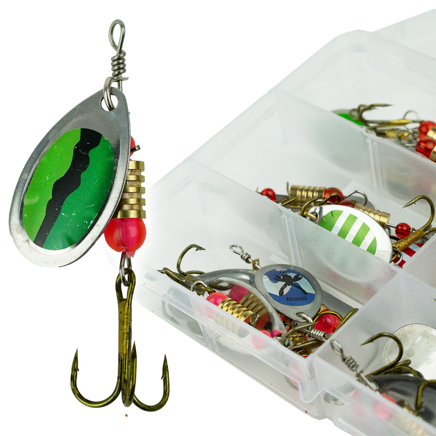 FishXpro Spinner set 31-Delen Spinners incl. Tacklebox