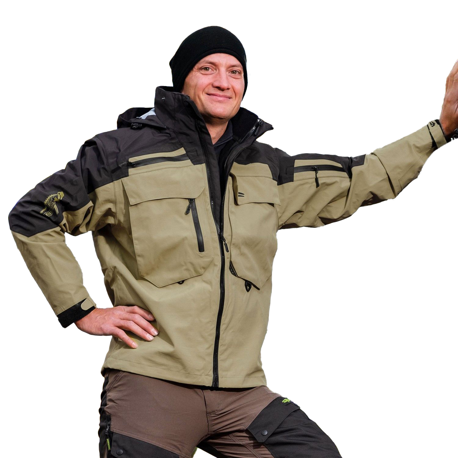 Legendfossil Outdoorjack Kenai - Waterdicht Outdoorjack - Fleecevoering - Winddicht - Desert Black _ XL