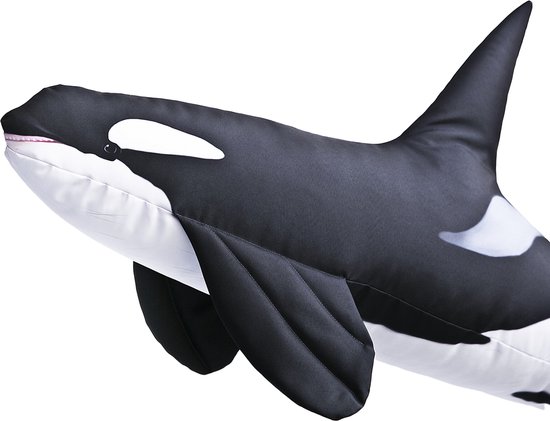 Gaby Orca, Killer Whale  - Kussen Groot -  118cm Lang - Cadeau Tip