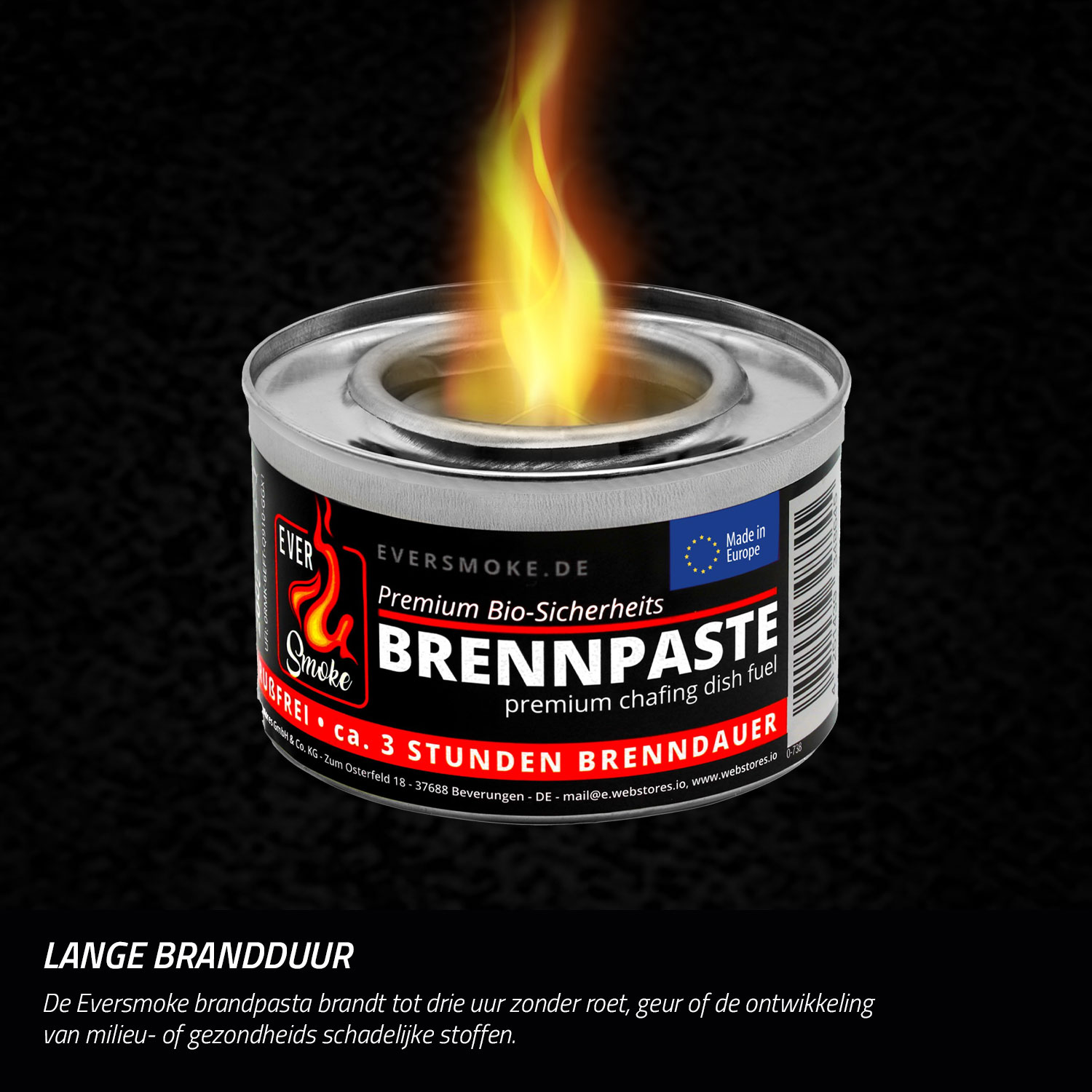 Eurocatch brandpasta – 3 uur warmte, geurloos en roetvrij 12 stuks