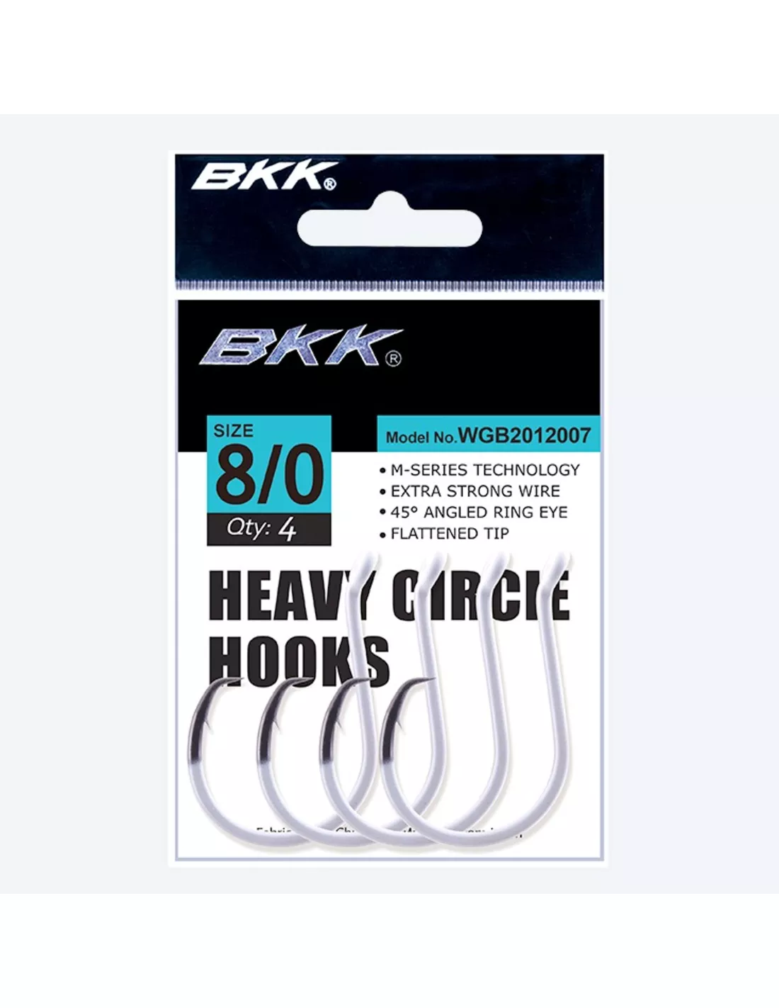 BKK Heavy Circle Hook - Glow - #6/0 - 6pcs