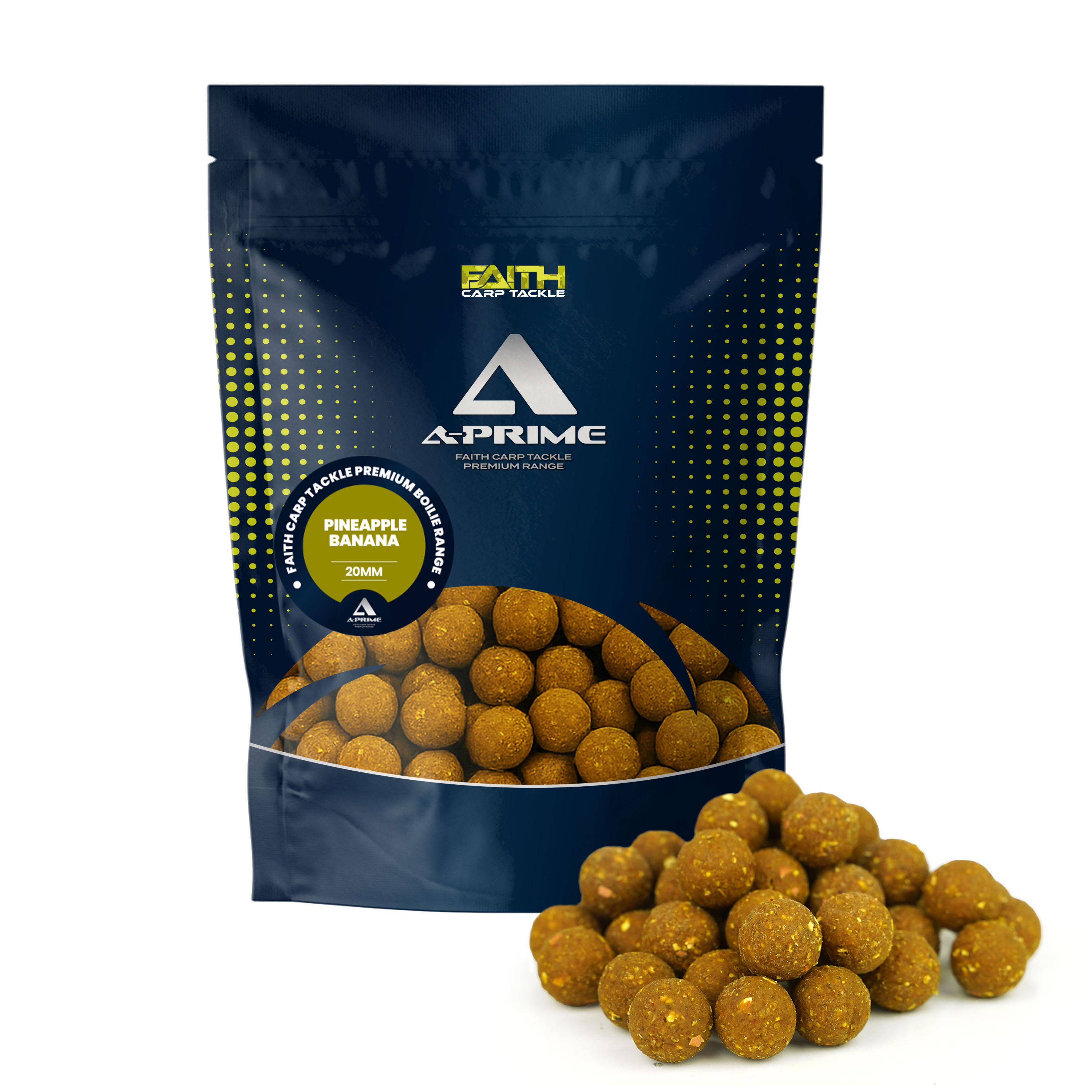 Faith A-Prime Boilie - 1kg - 20mm - Banana/Pineapple