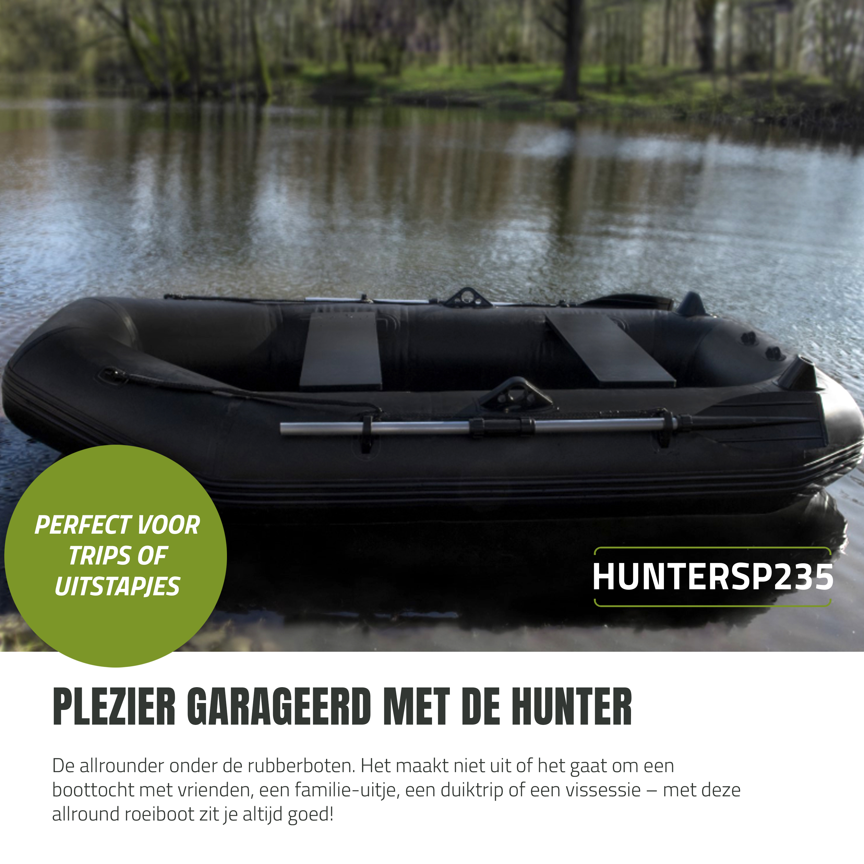 Eurocatch Hunter Opblaasbare Boot  Sp 235 | Rubberboot 2,35m Lang
