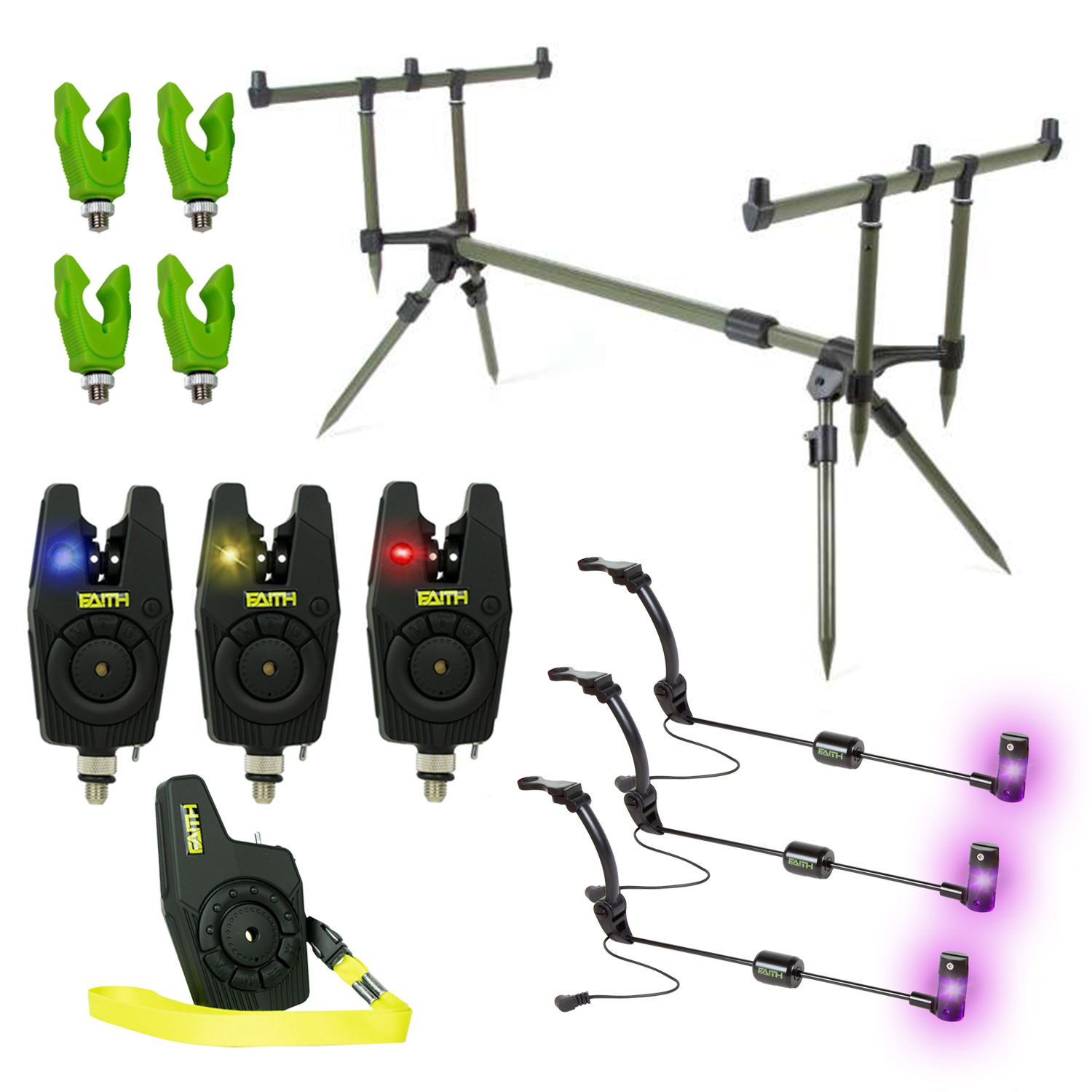 X2 Rodpod - Set - Deluxe - Transformer Rodpod - Incl 3 Beetmelders - 3 Swingers - Groen