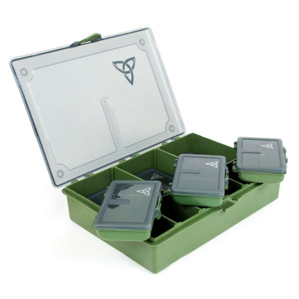X2 Opberg box | 7 Delen | Karper Tacklebox Medium | Viskoffer | 26x18x5.5cm 