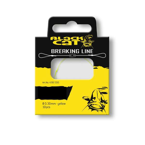 Black Cat Breaking Line | Breeklijn | Geel |  6.00kg | 0.30mm