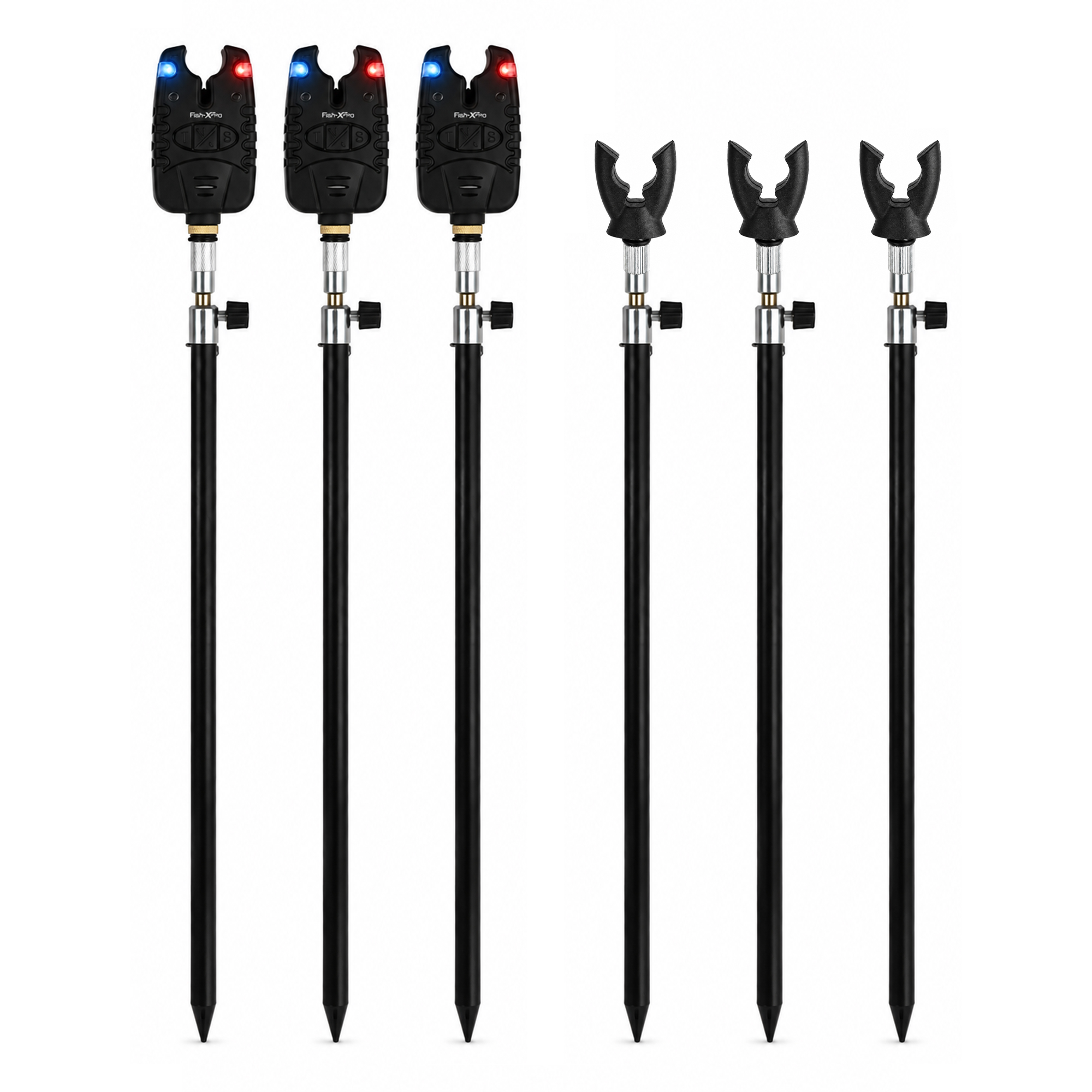 Fish-Xpro Bite Alarm Bankstick set - 3 Rod