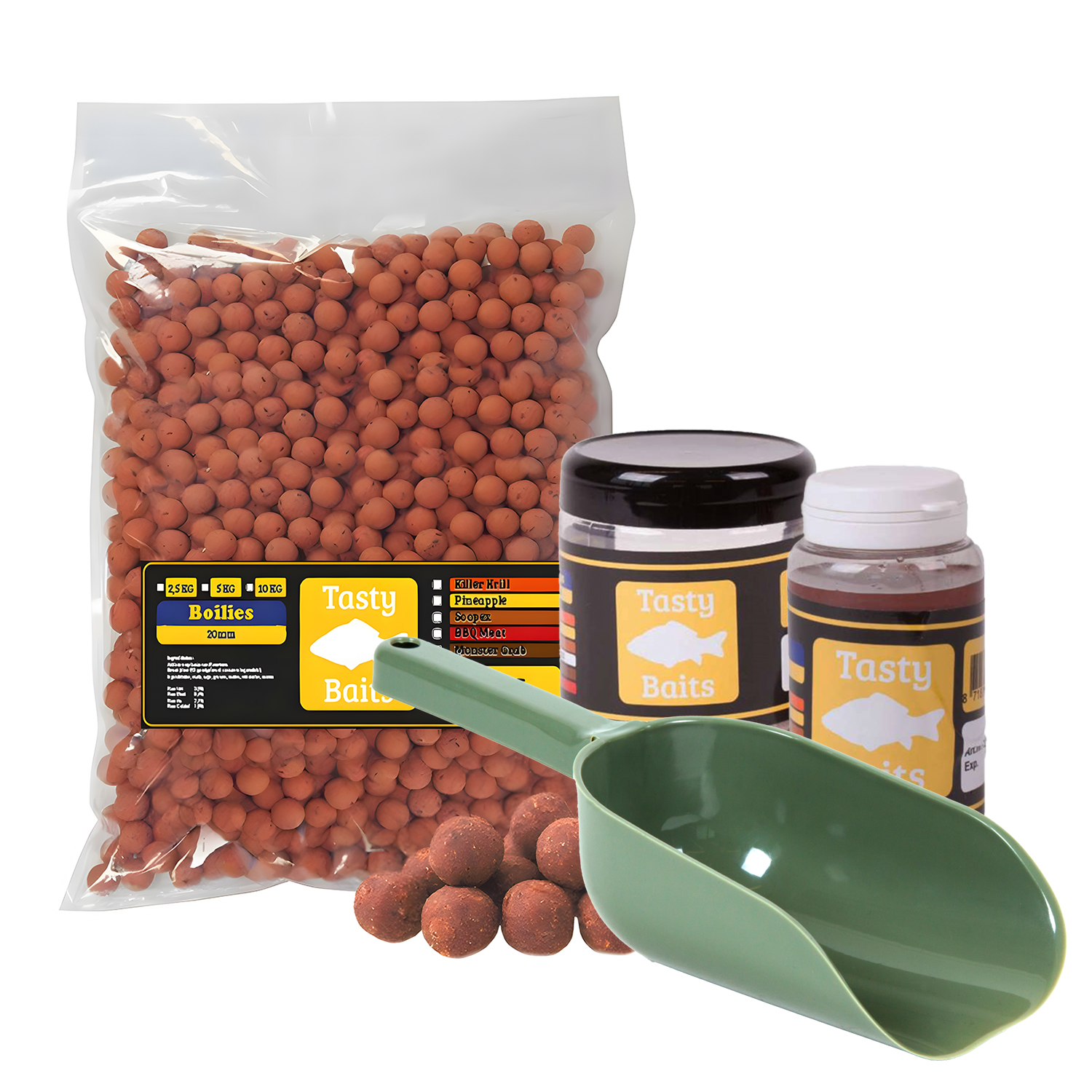 X2 Tasty Baits Boilies set Compleet - Monster Crab