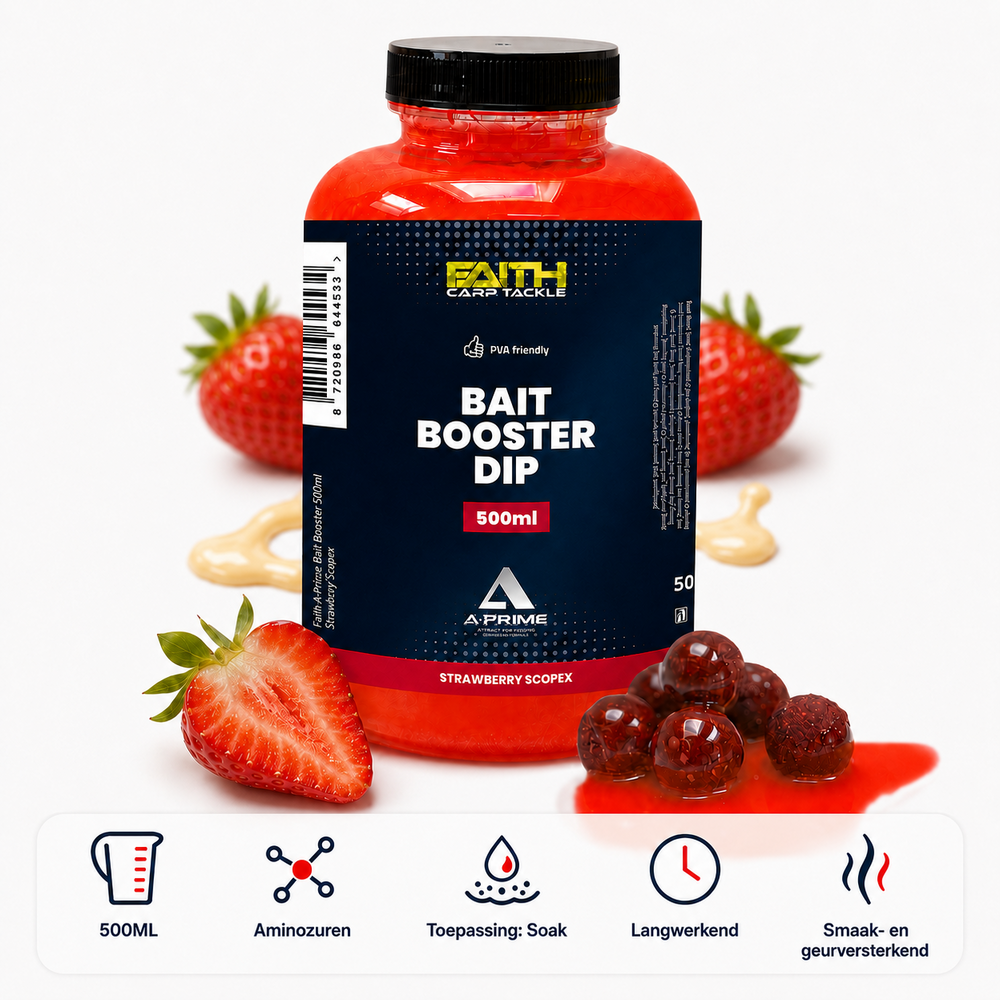 Faith A-Prime Bait Booster - 500ml - Strawberry/Scopex