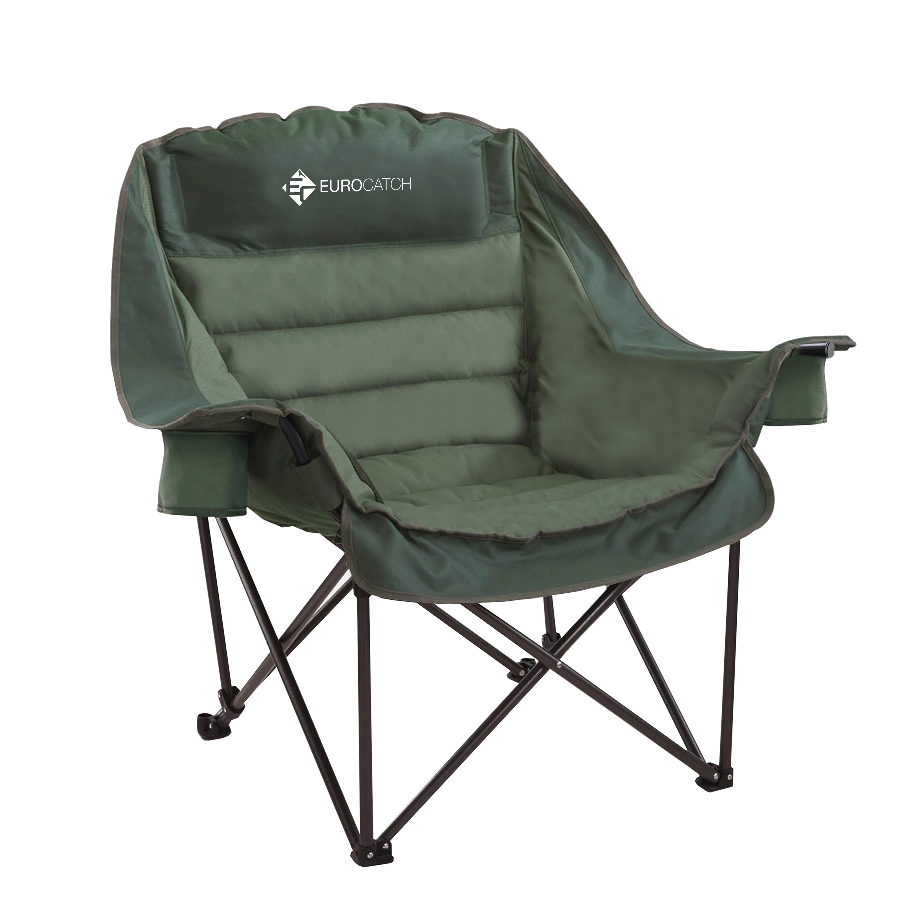 Eurocatch Comfy Club Chair XXL - Opvouwbaar met 2 Bekerhouders 