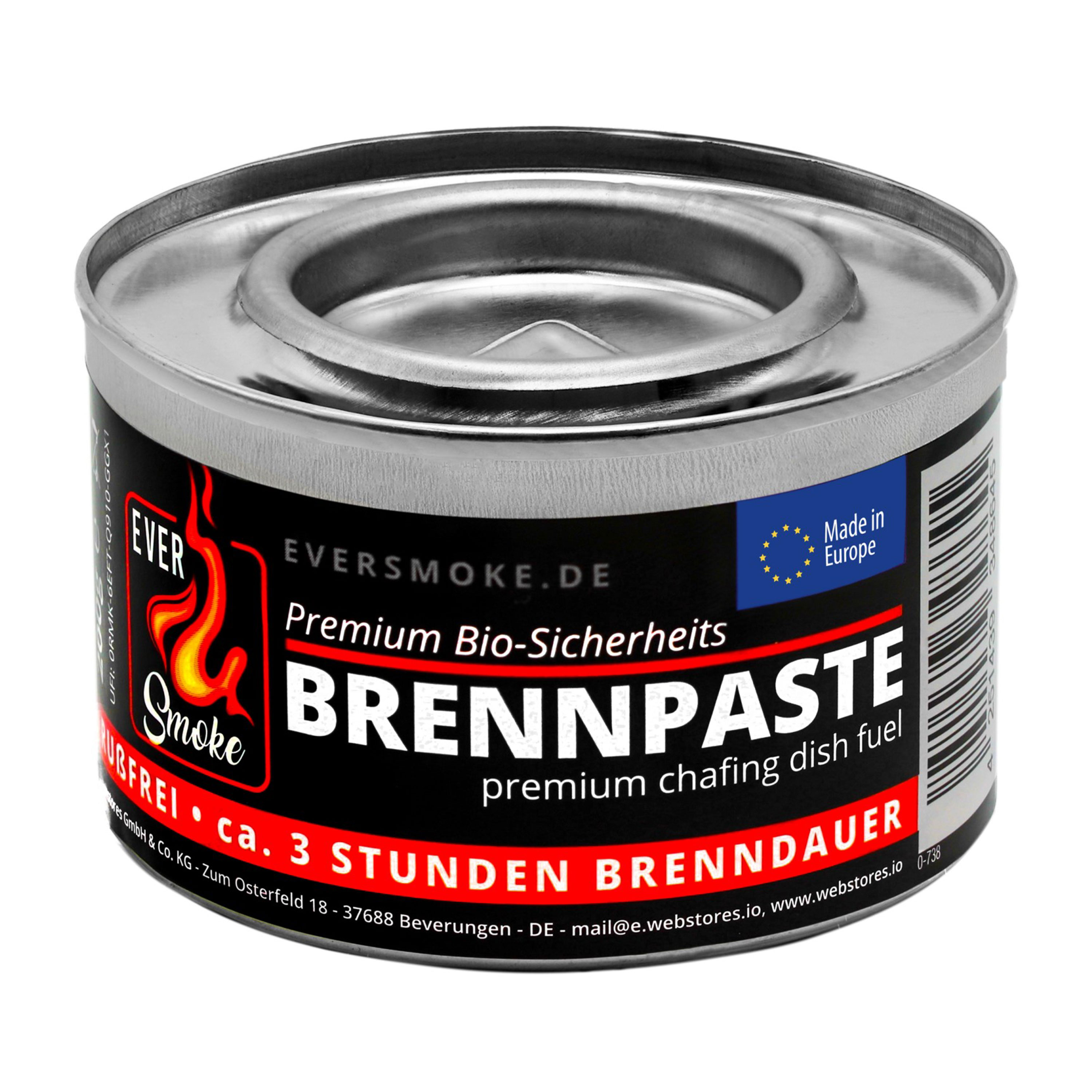 Eurocatch brandpasta – 3 uur warmte, geurloos en roetvrij 12 stuks
