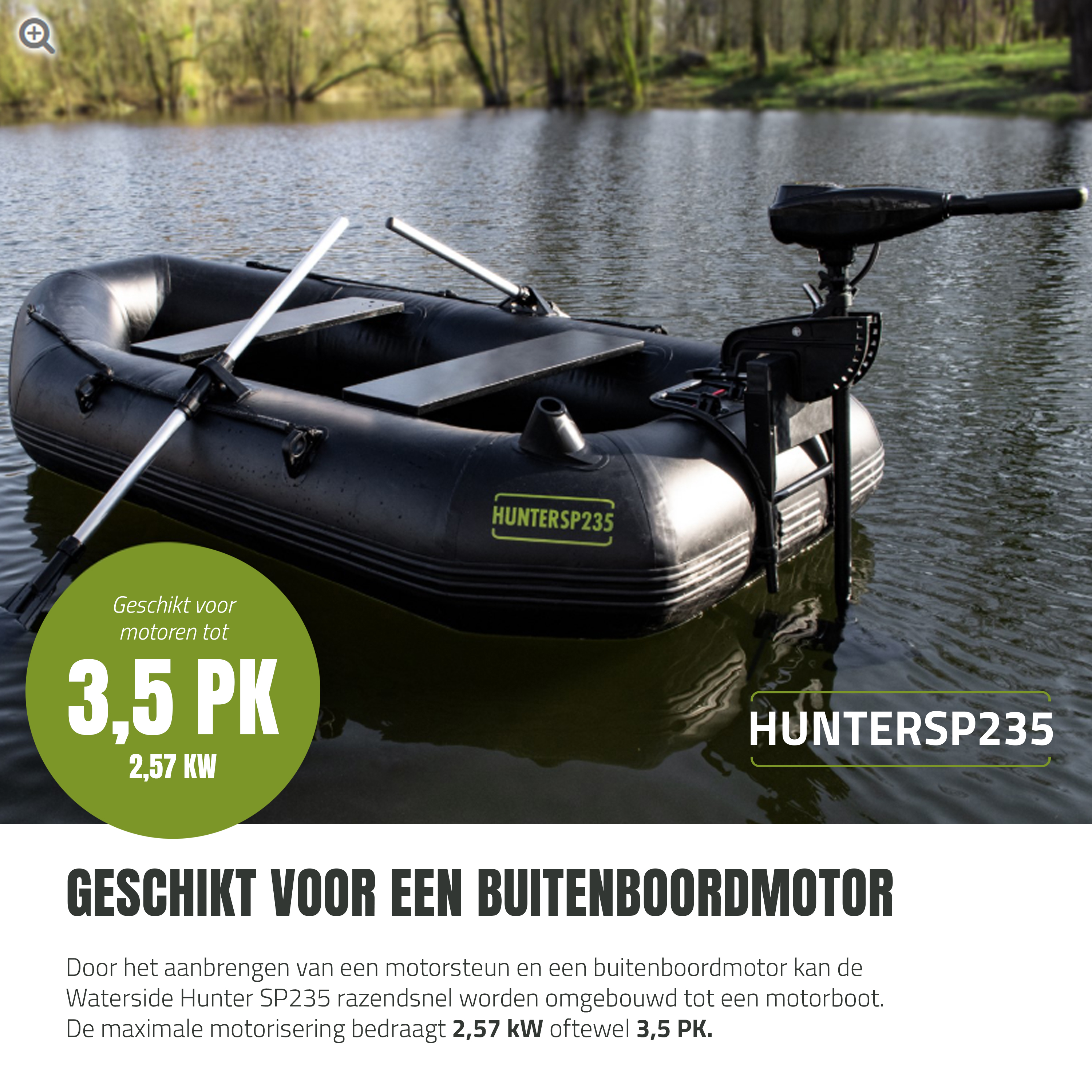 Eurocatch Hunter Opblaasbare Boot  Sp 235 | Rubberboot 2,35m Lang