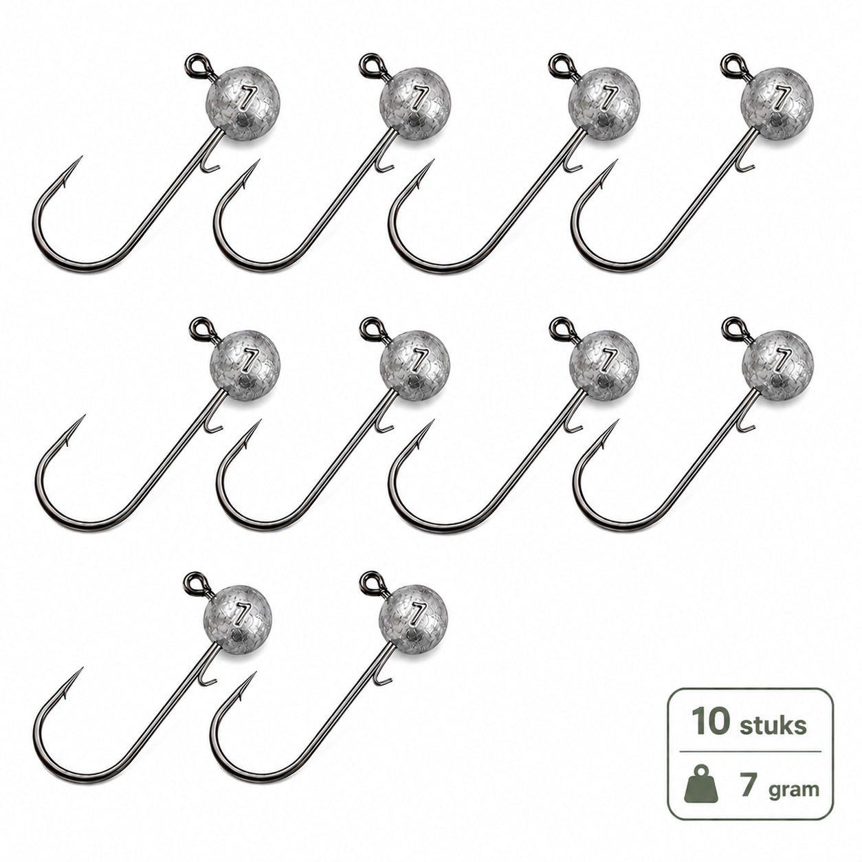 Fish-Xpro Jighead assortment - 50pcs incl Tacklebox - 5,7,10,14 & 18g