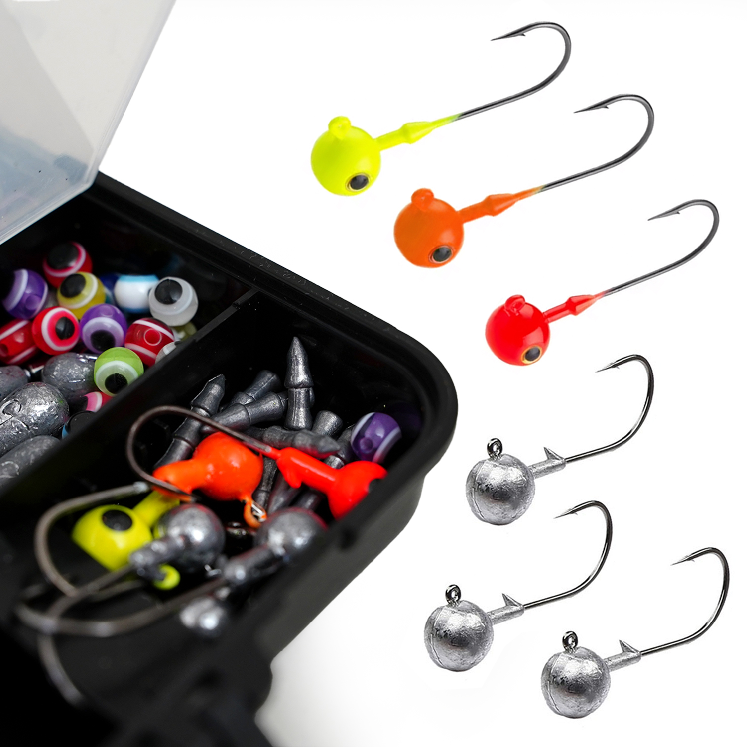 FishXpro Hook& Lead set 201-parts Incl. Tacklebox - Haak en Lood Visset