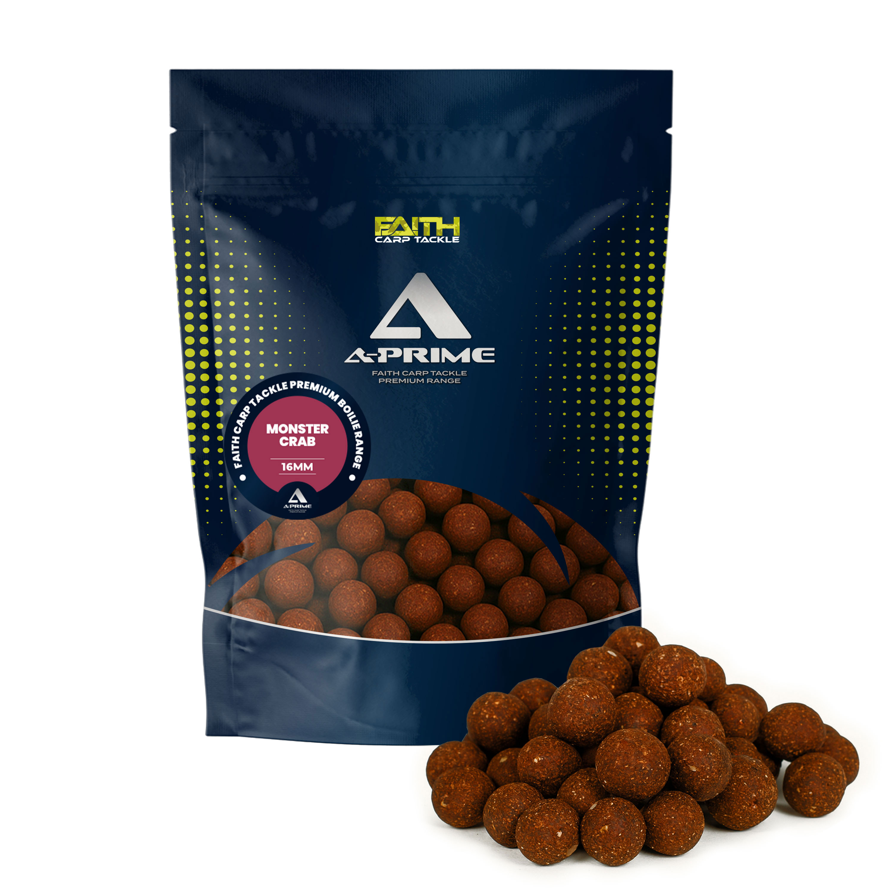 Faith A-Prime Boilie - 1kg - 16mm - Monster Crab