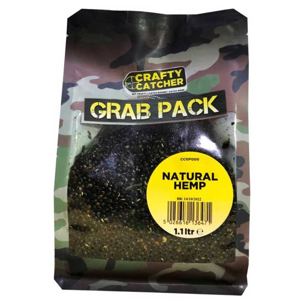 Crafty Catcher Natural Hemp | Prepared Particles 1.1L | Grab Pack