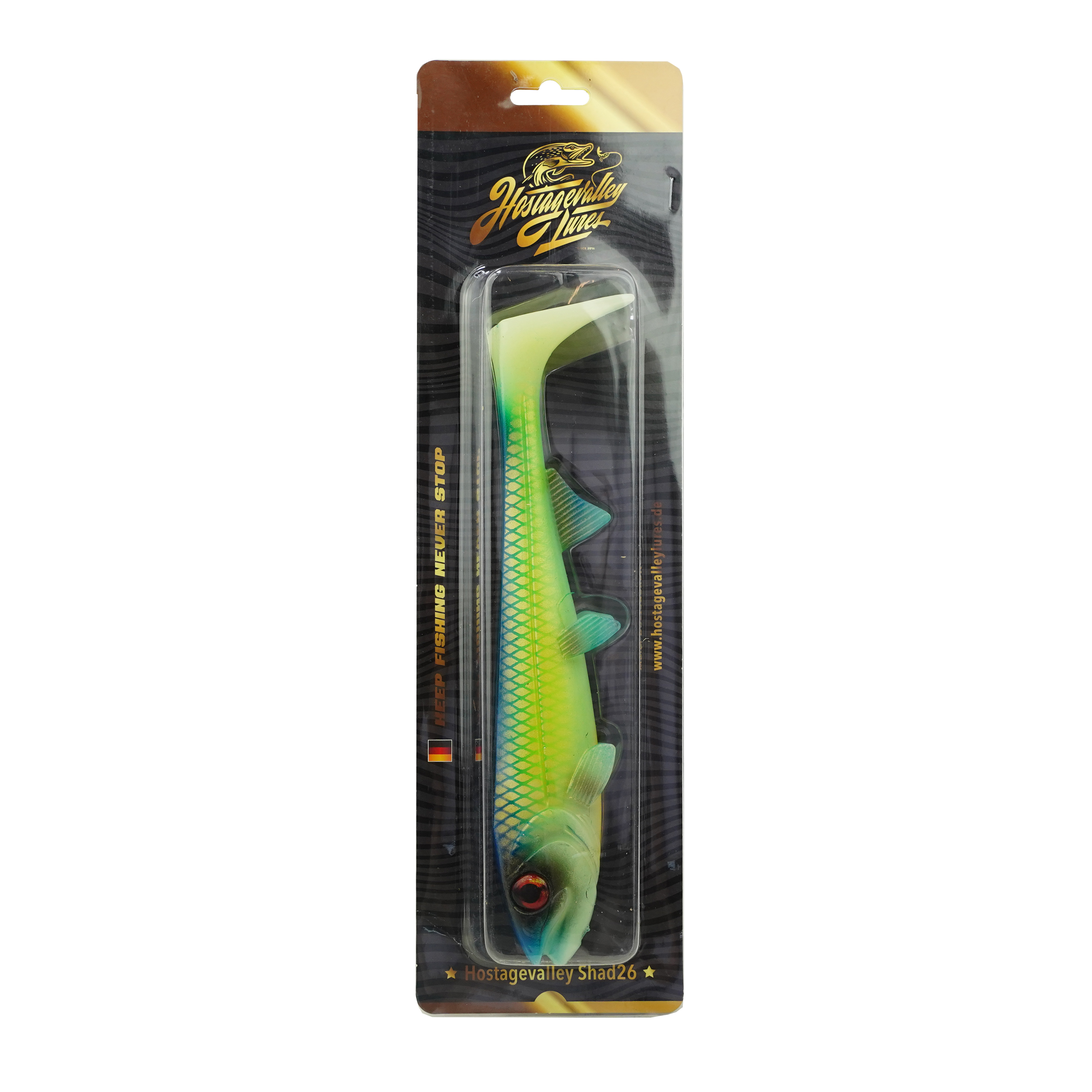 Hostagevalley Shad - Green Attack UV II - 26cm