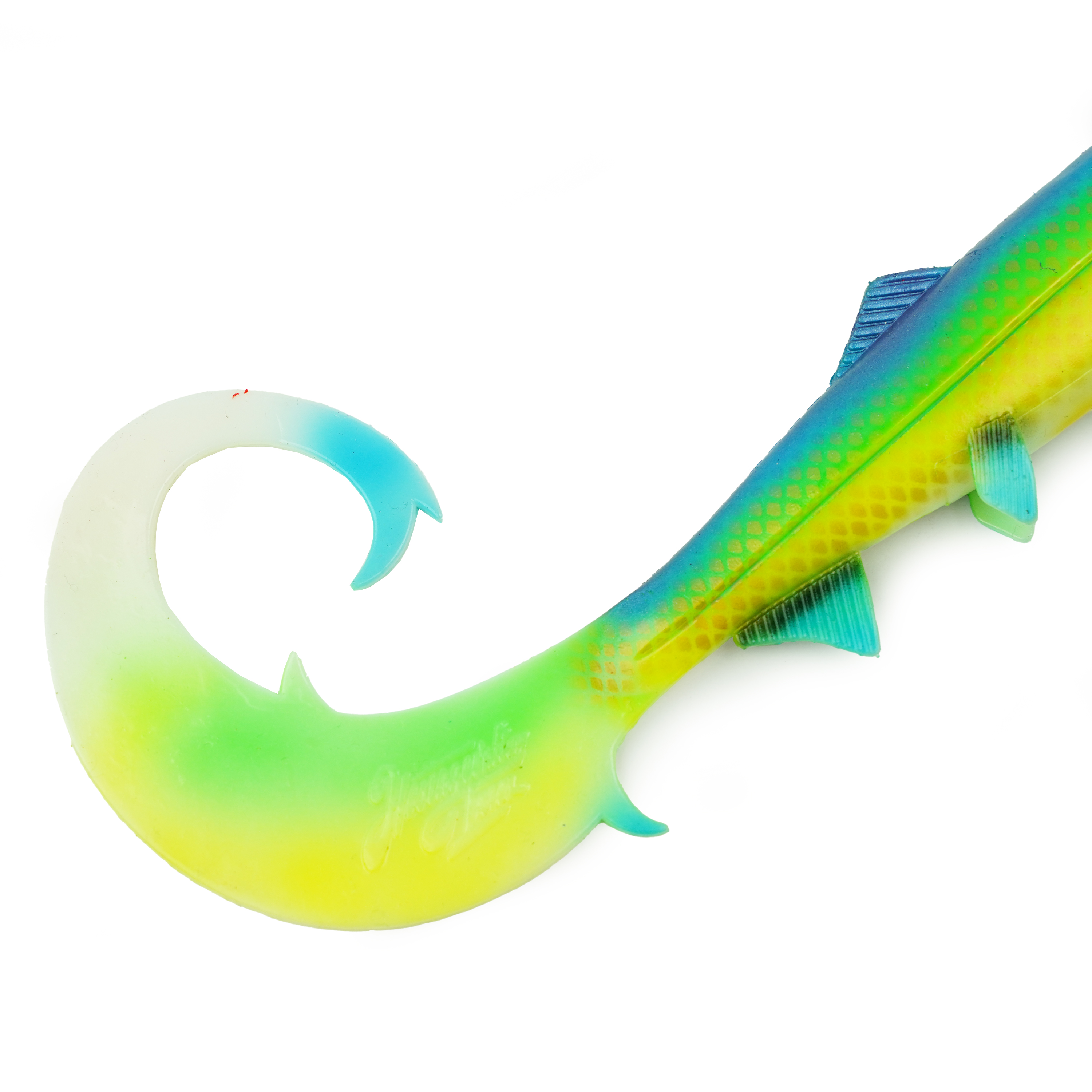 Hostagevalley Curlytail - Green Attack UV II - 24cm