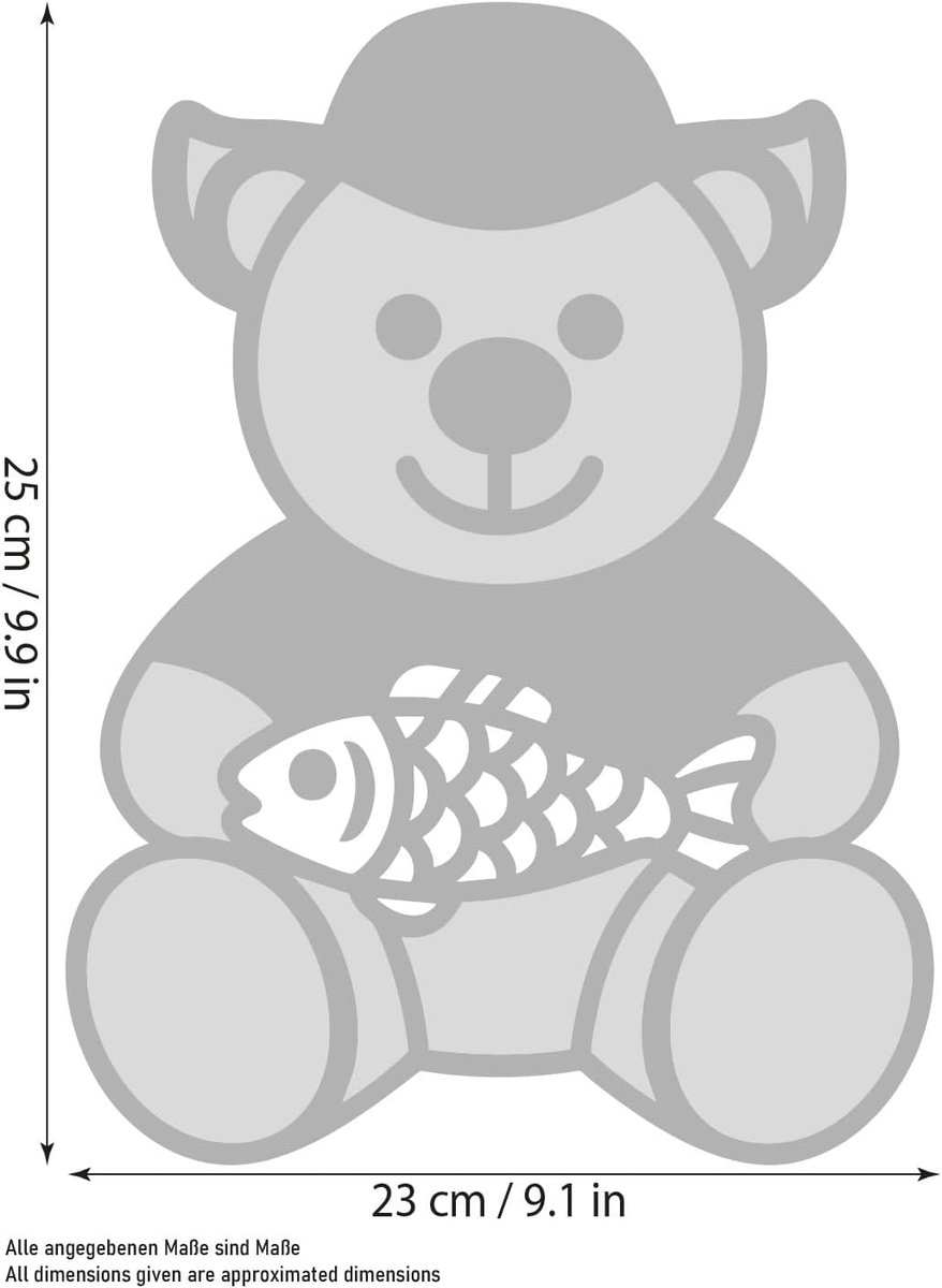 BRUBAKER Teddybeer Visser met Vis en Vissershoed