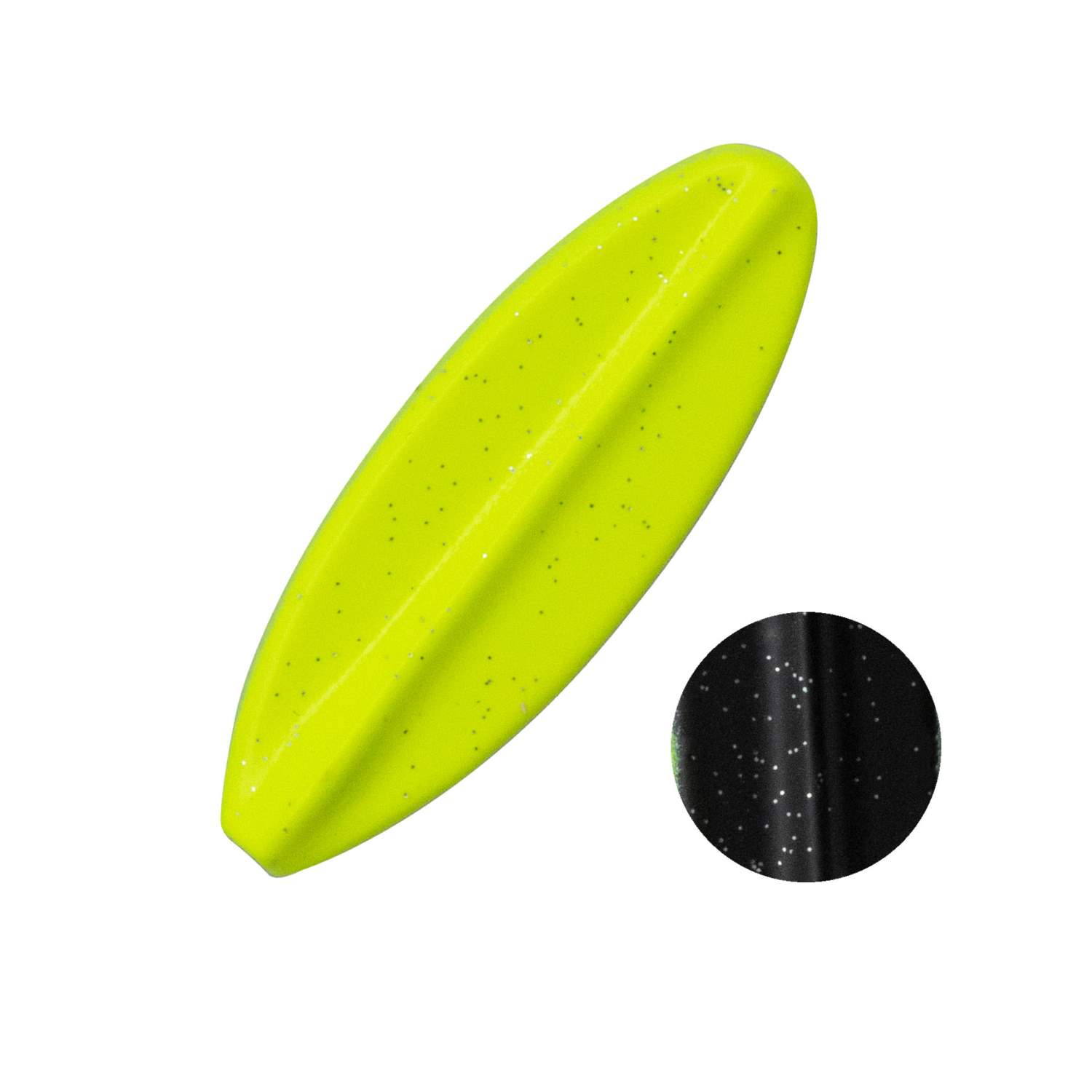 Troutlook - Hurricane - Inline Spoon - 5cm - 5gr - Black/Yellow UV