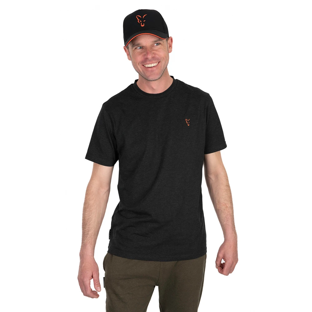 Fox Collection T-Shirt - Black/Orange - 2XL
