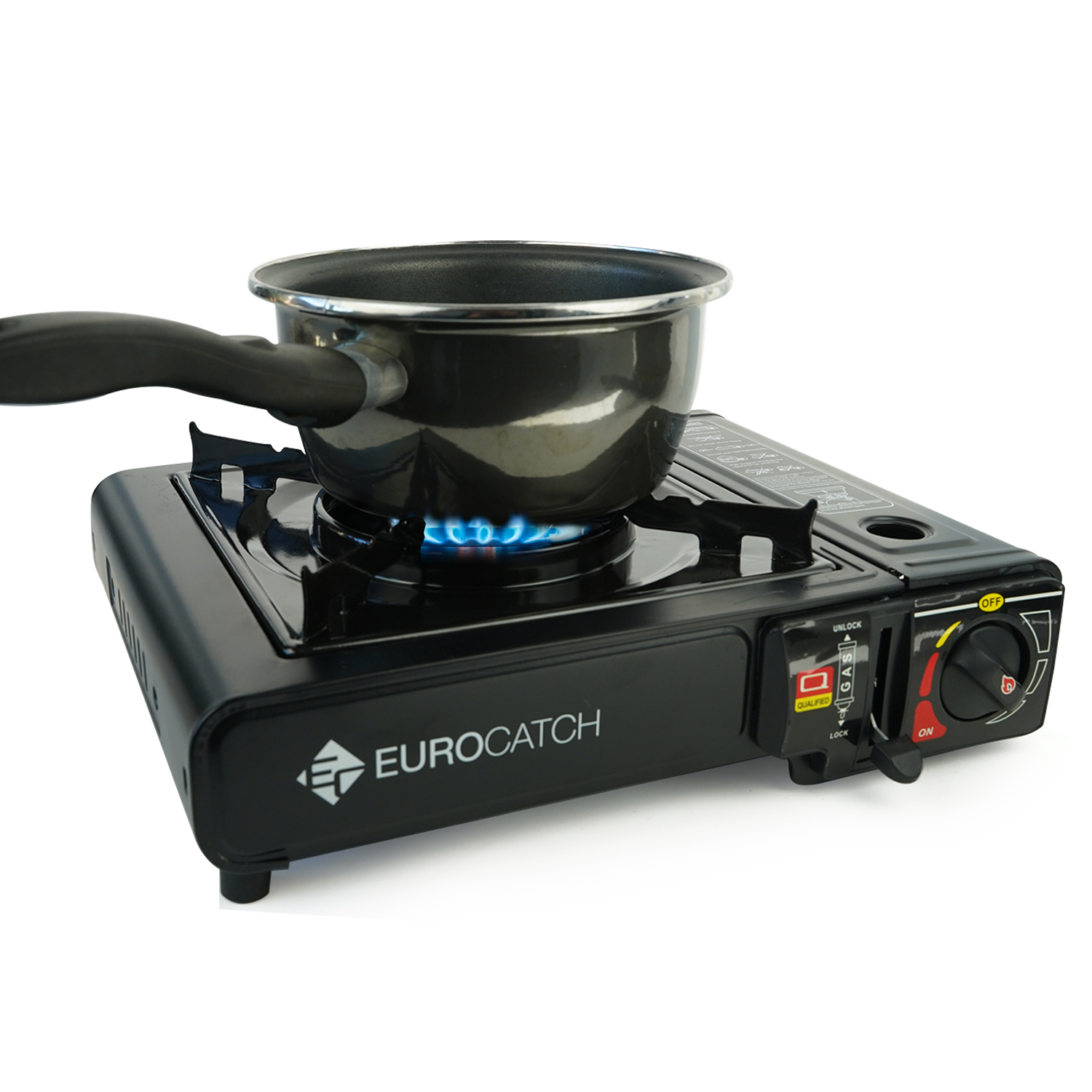 Eurocatch Outdoor - Kooktoestel op Gas - Gas Stove - Camping Kooktoestel - Gaspit - Gasfornuis - Gasstel - Cooker - Draagkoffer