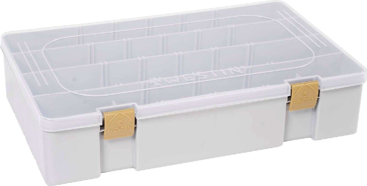 Westin W3 Tackle Box - Large - Grey/Clear - 36x22.5x8cm