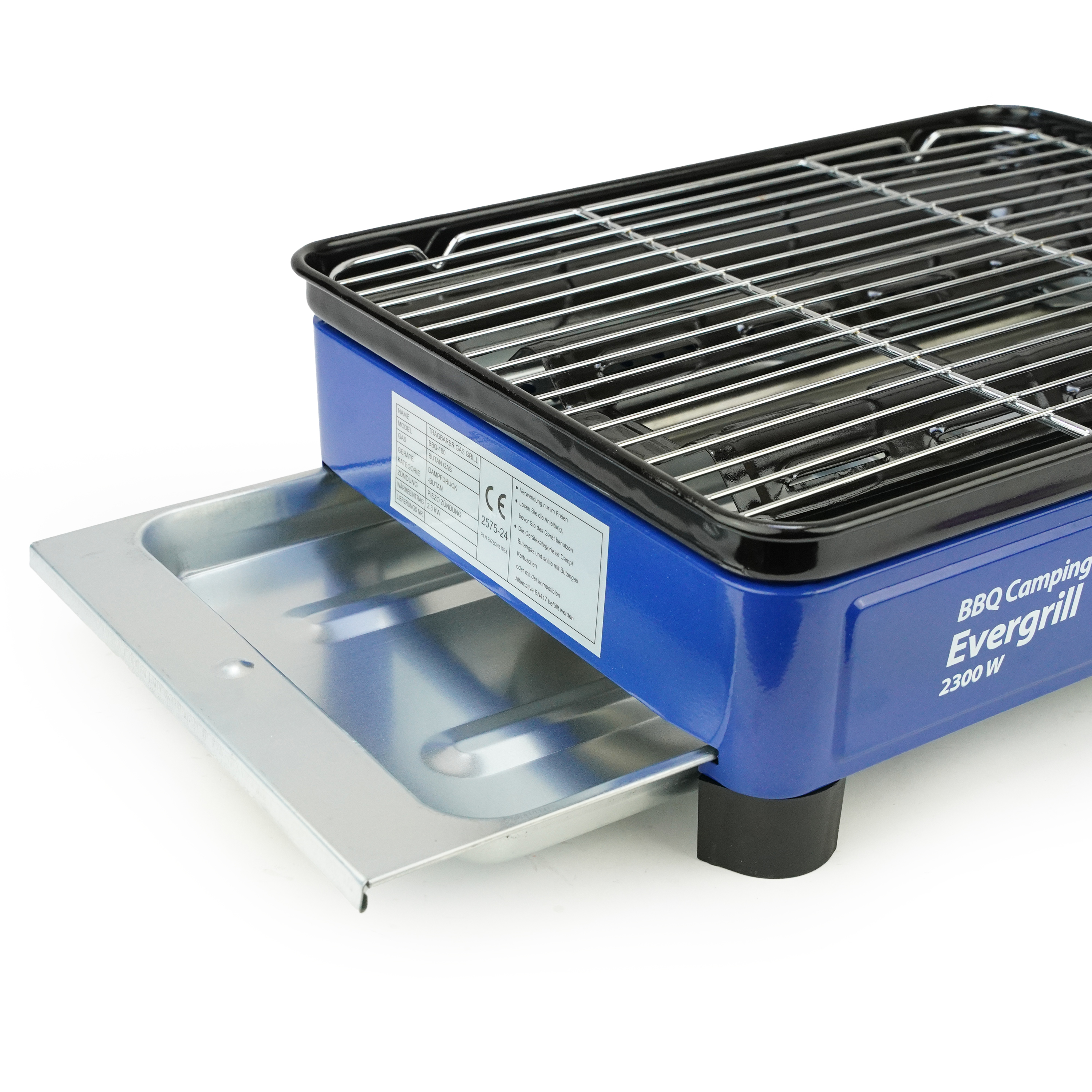 Eurocatch Butaangas Camping Grill Evergrill - Gas Barbecue - Camping Kooktoestel - Tafelgrill - Tafelbarbecue - incl. 12 gasbussen