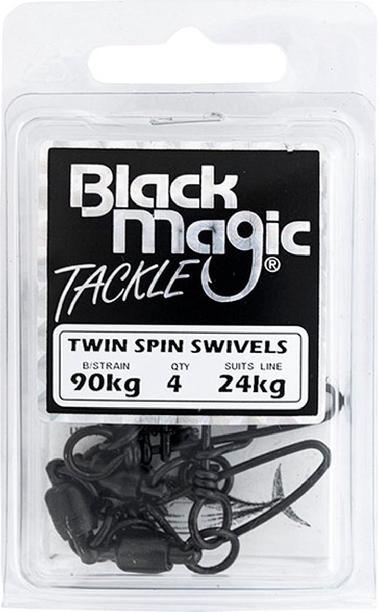 Black Magic | Twin Spin | Kogel gelagerde speldwartel 90kg 4stuks 