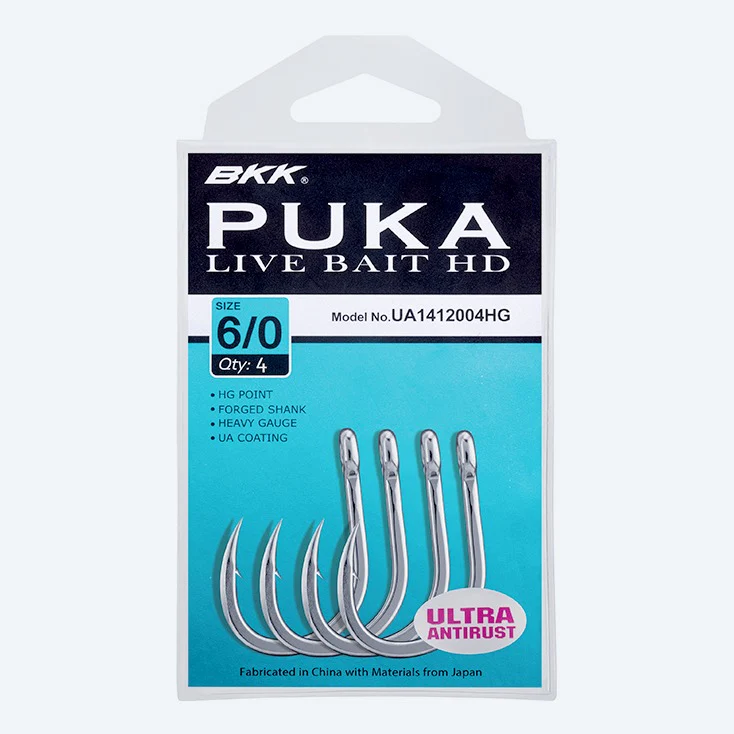 BKK PUKA Livebait HD Ultra Antirust - Size 1/0#